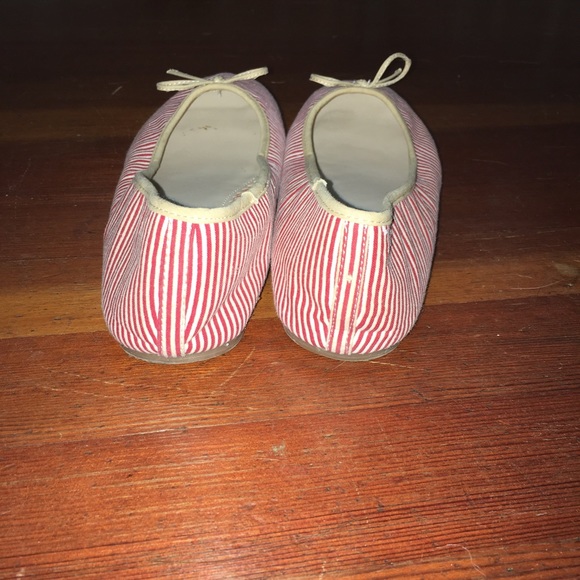 Red and white stripe flats - Picture 4 of 4